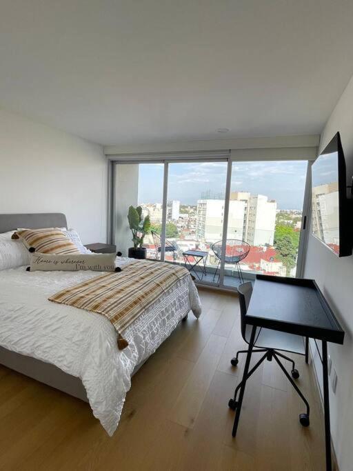 Depto Con Alberca Zona Condesa Cidade do México Exterior foto